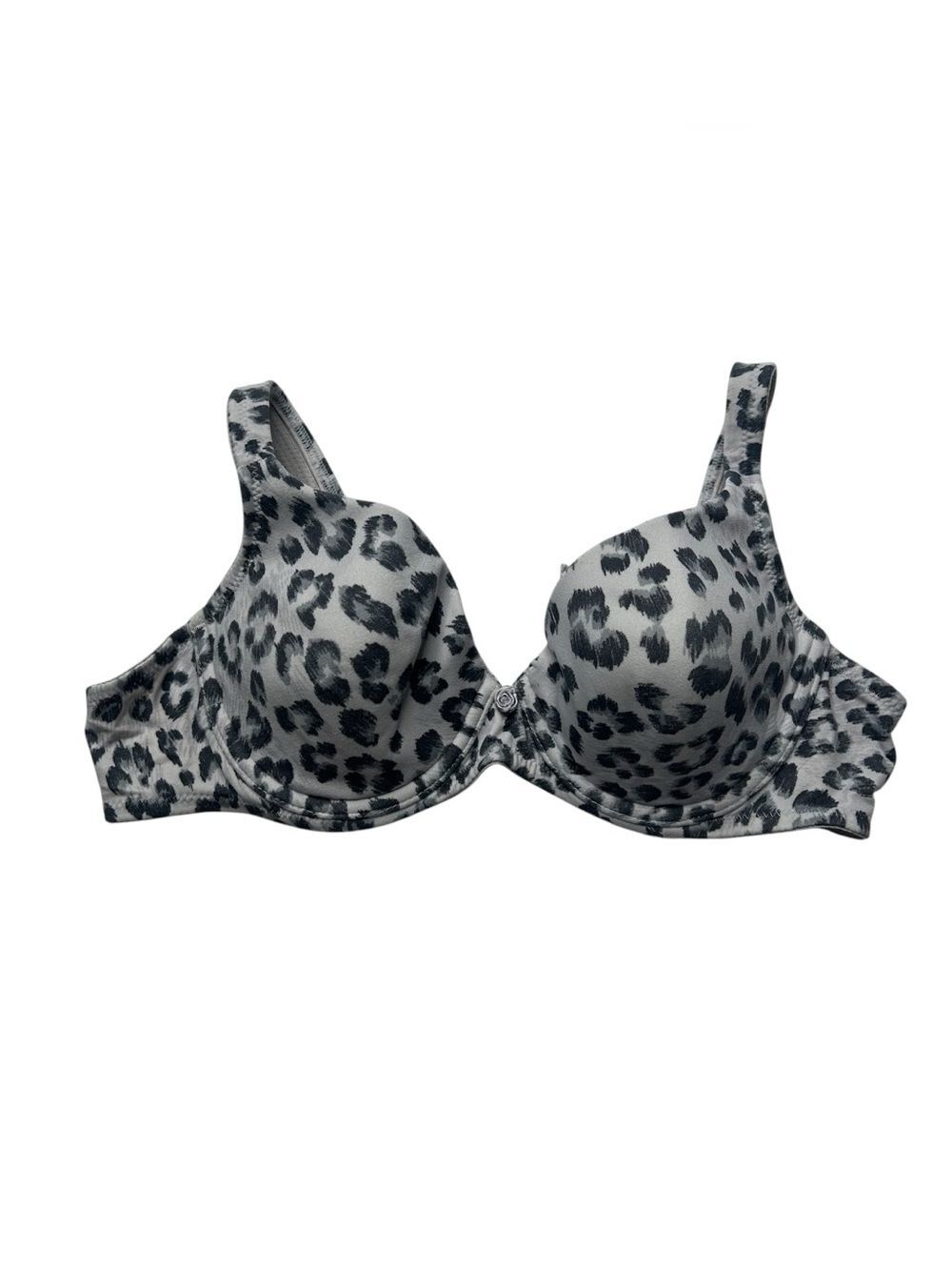 Victoria’s Secret Leopard Print Underwire Lined Bra 34A - Gray/Black